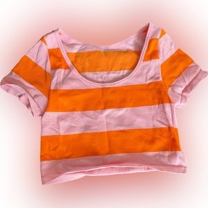 Stretchy Striped Crop Top